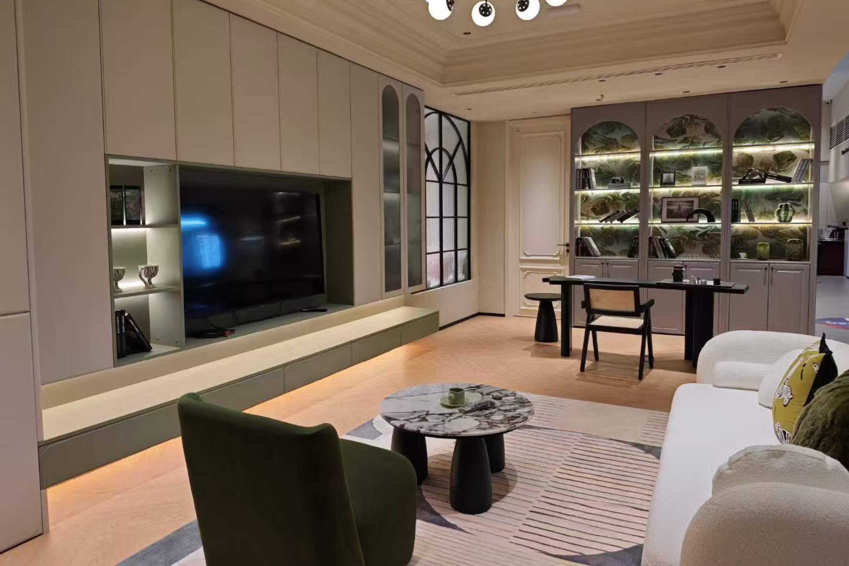 built-in TV cabinet