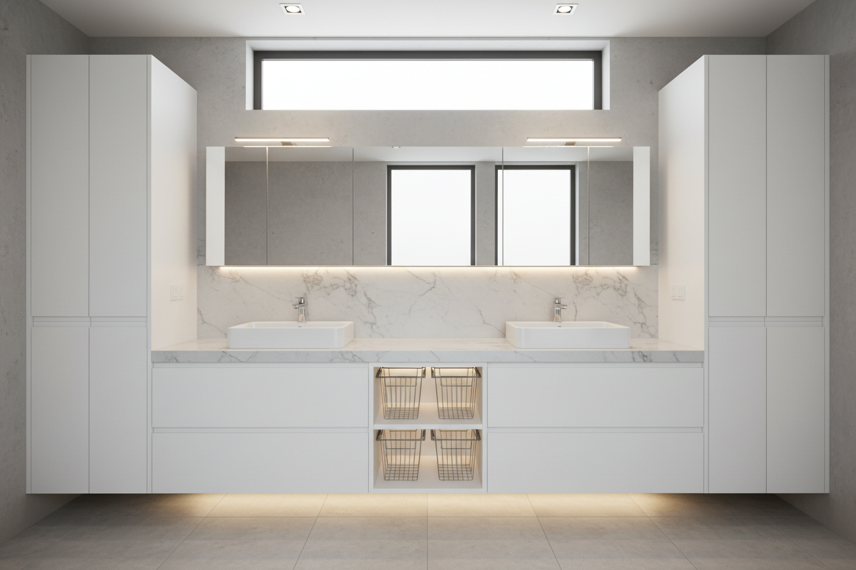 custom bathroom cabinet