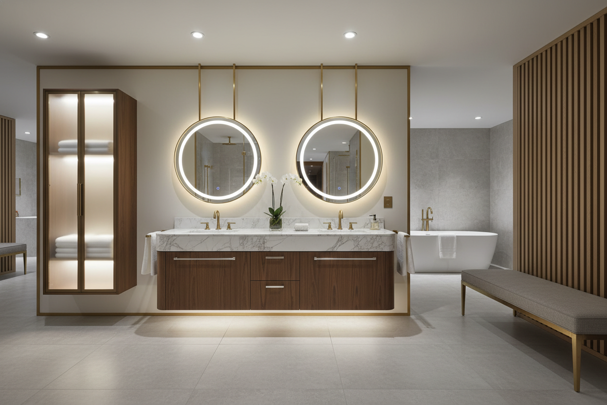 bathroom furniture for hotel projects