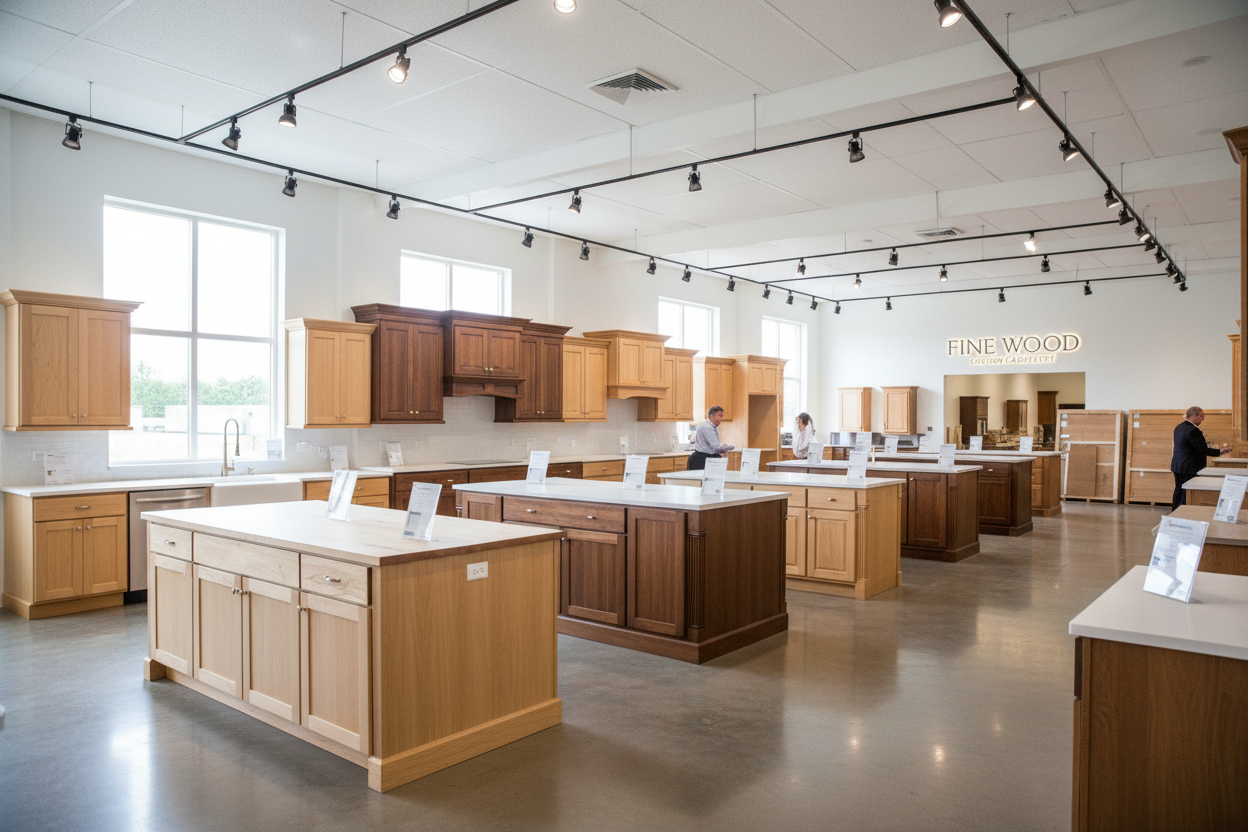 wood cabinets