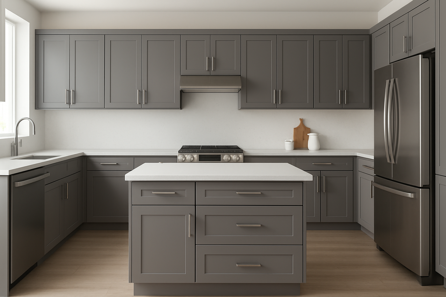 Modern Gray Kitchen