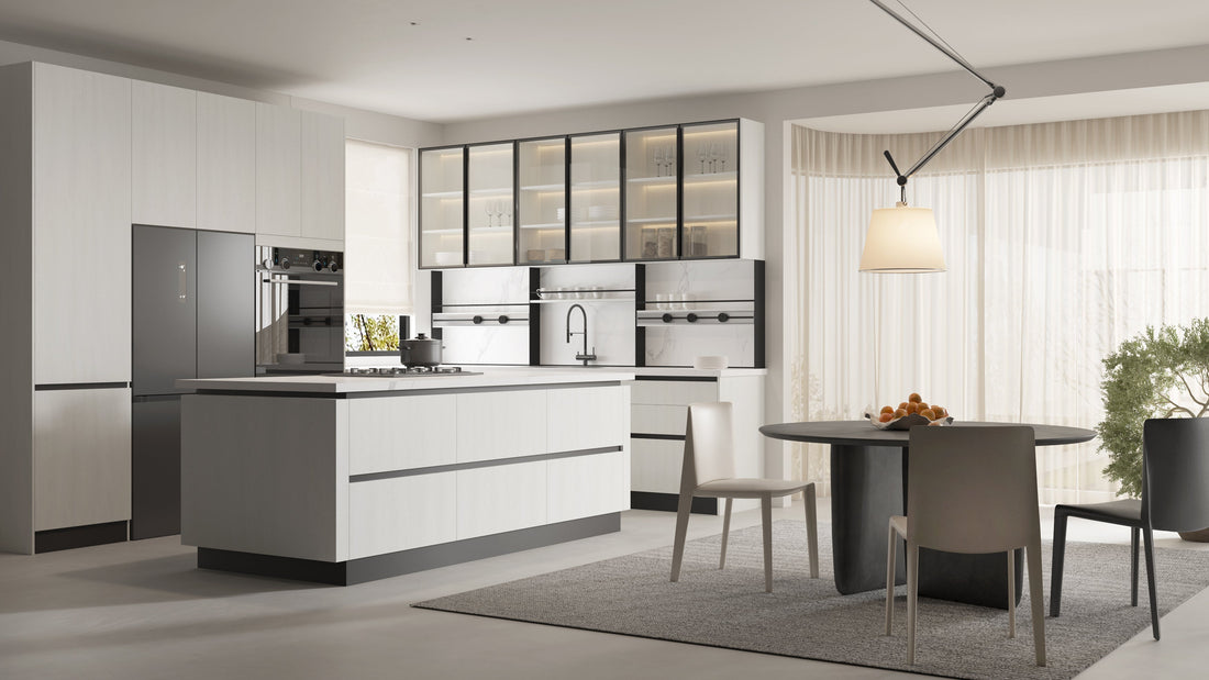 minimal wood cabinetry